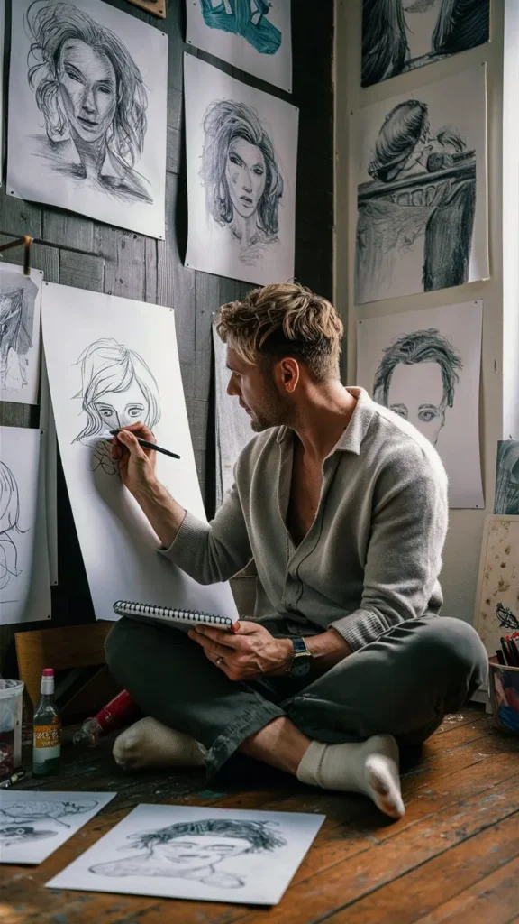 30+ Images of Wavy Short Hair Men Drawing: Artistic Inspiration for Sketching Hair