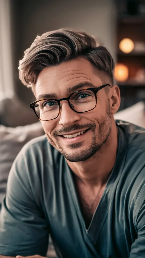 30+ Images of Short Wavy Hair Men with Glasses: Trendy Styles for 2024