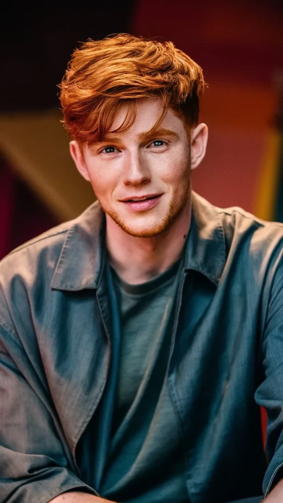 30+ Images of Short Wavy Ginger Hair for Men: Trendy Hairstyles for a Bold Look