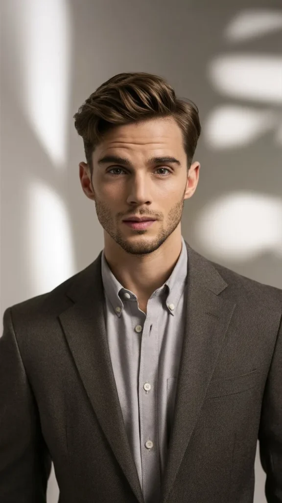 30+ Images of Short Wavy Brown Hair Aesthetic Men: Stylish Hairstyles to Try Now