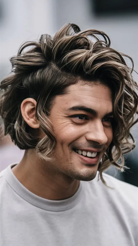 30+ Images of Short Curly Bob Hairstyles with Messy Curls and Wavy Hair for Men