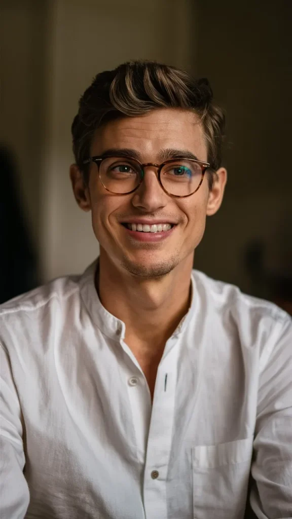 30+ Images of Short Wavy Hair Men with Glasses: Trendy Styles for 2024