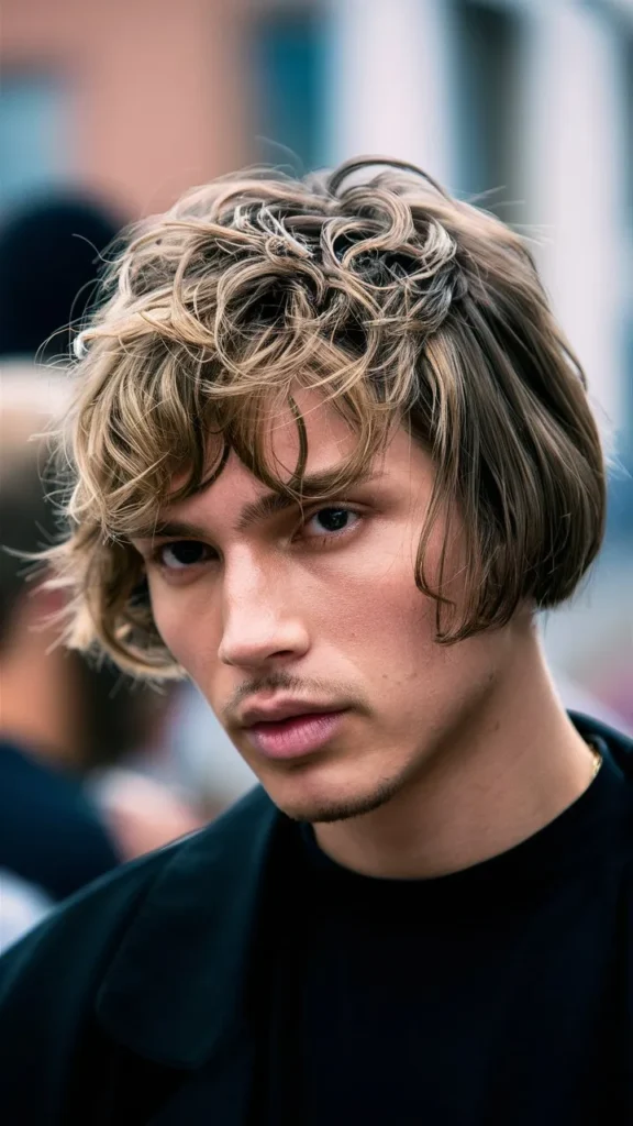 30+ Images of Short Curly Bob Hairstyles with Messy Curls and Wavy Hair for Men