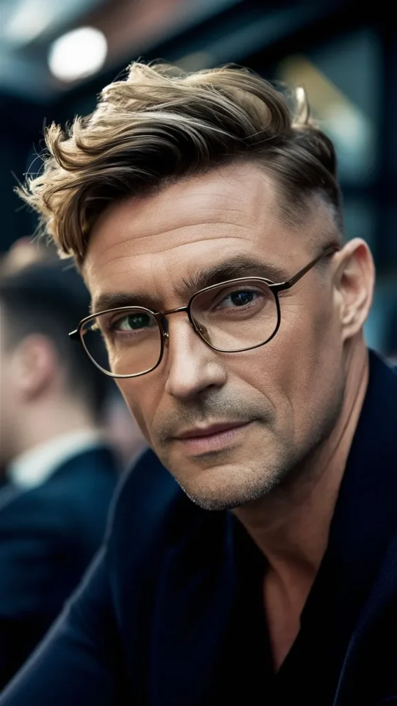 30+ Images of Short Wavy Hair Men with Glasses: Trendy Styles for 2024