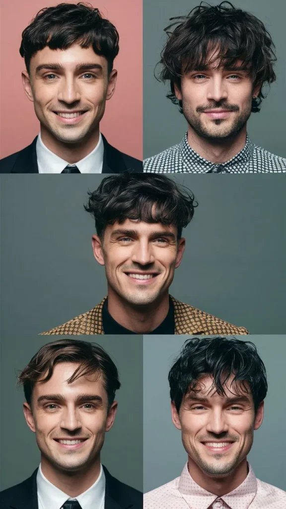 30+ Hairstyles for Men with Curly Hair, Short Wavy Bangs: Trendy Looks to Try