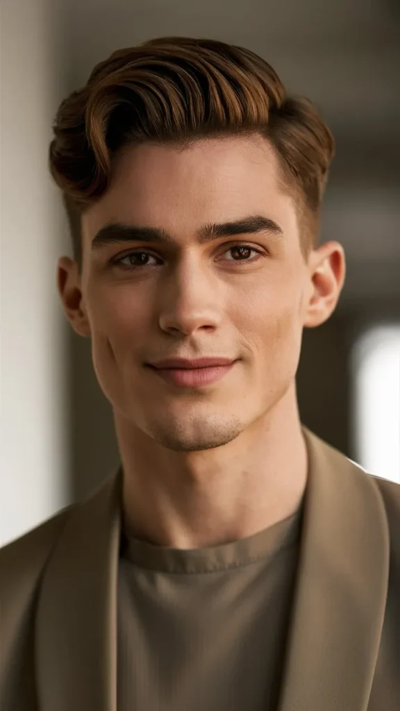 30+ Images of Short Wavy Brown Hair Aesthetic Men: Stylish Hairstyles to Try Now