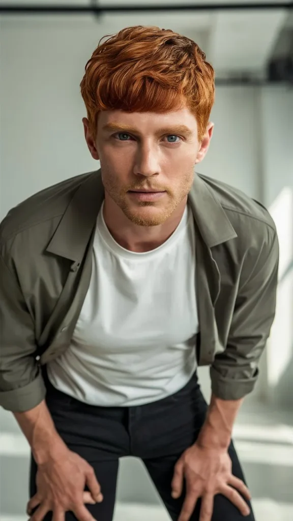 30+ Images of Short Wavy Ginger Hair for Men: Trendy Hairstyles for a Bold Look