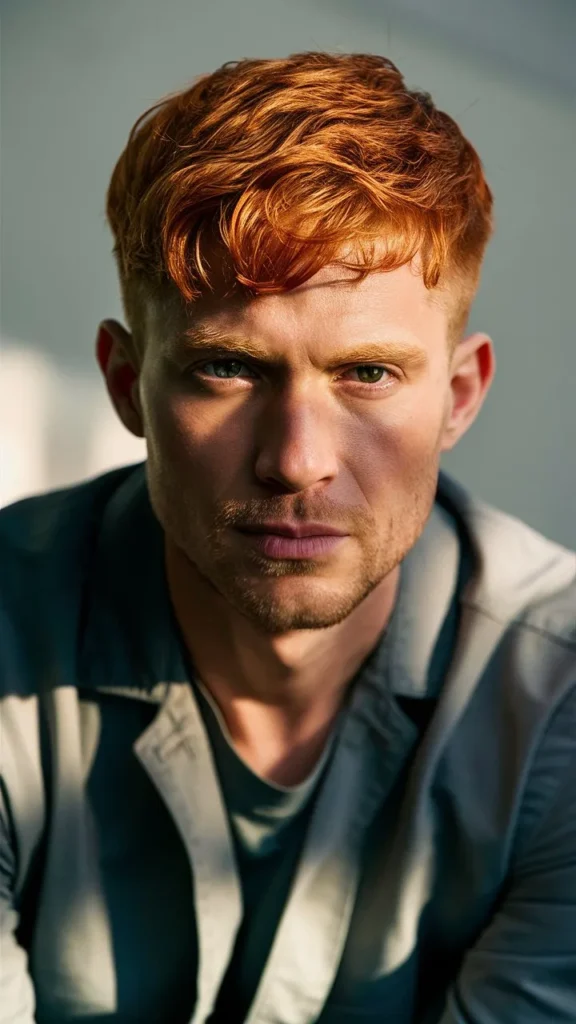 30+ Images of Short Wavy Ginger Hair for Men: Trendy Hairstyles for a Bold Look