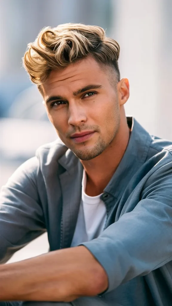 30+ Images of Wavy Blonde Short Hair Men: Trendy Styles for a Bold Look