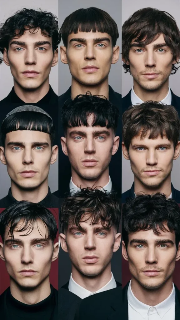 30+ Hairstyles for Men with Curly Hair, Short Wavy Bangs: Trendy Looks to Try