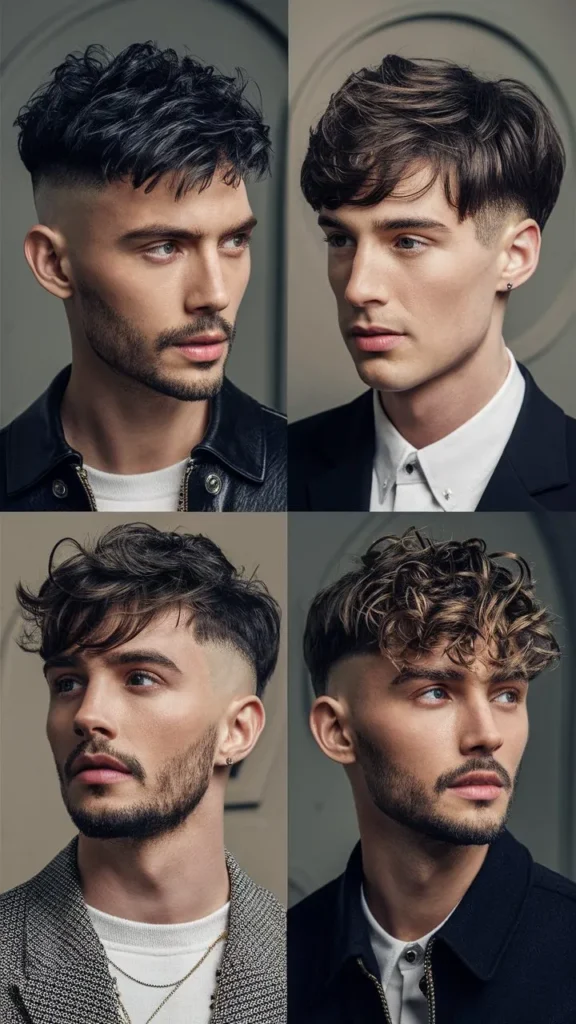 30+ Hairstyles for Men with Curly Hair, Short Wavy Bangs: Trendy Looks to Try