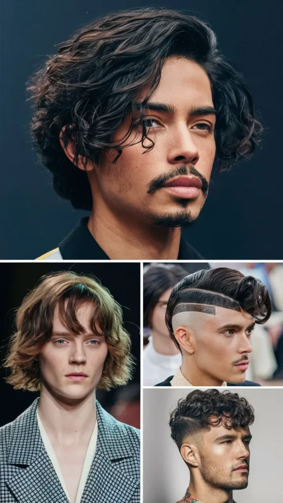 30+ Hairstyles for Men with Curly Hair, Short Wavy Bangs: Trendy Looks to Try