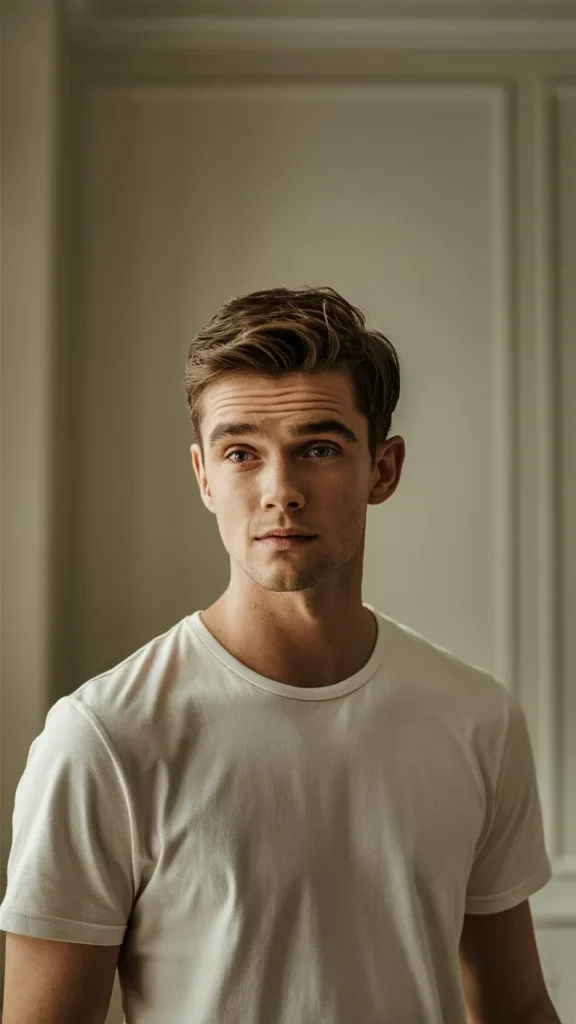 30+ Images of Short Wavy Brown Hair Aesthetic Men: Stylish Hairstyles to Try Now