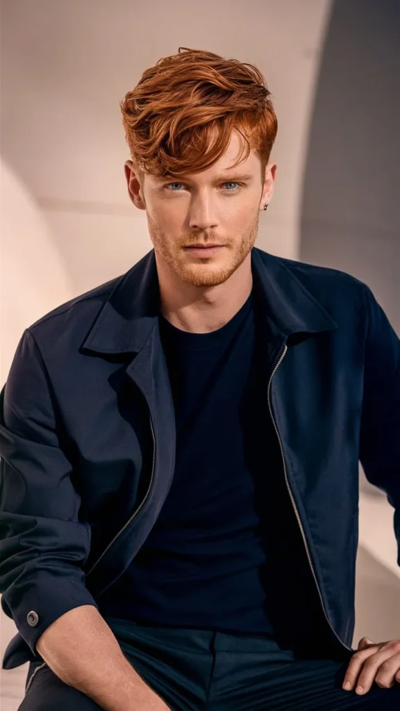 30+ Images of Short Wavy Ginger Hair for Men: Trendy Hairstyles for a Bold Look