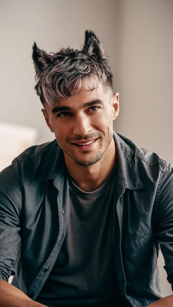 30+ Images of Wolf Cut Short Wavy Hair for Men: Trending Styles You Can't Miss