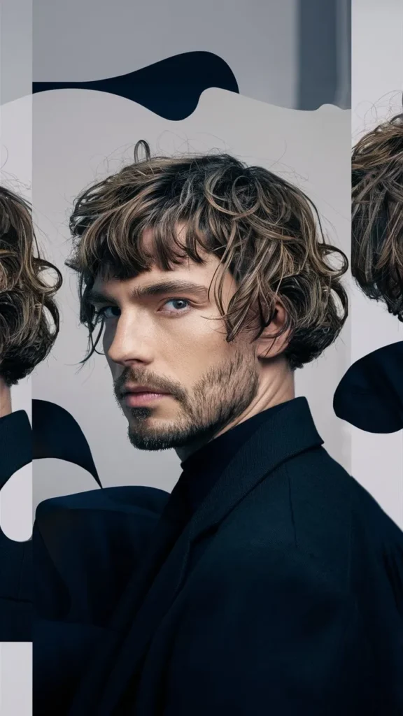 30+ Images of Short Curly Bob Hairstyles with Messy Curls and Wavy Hair for Men