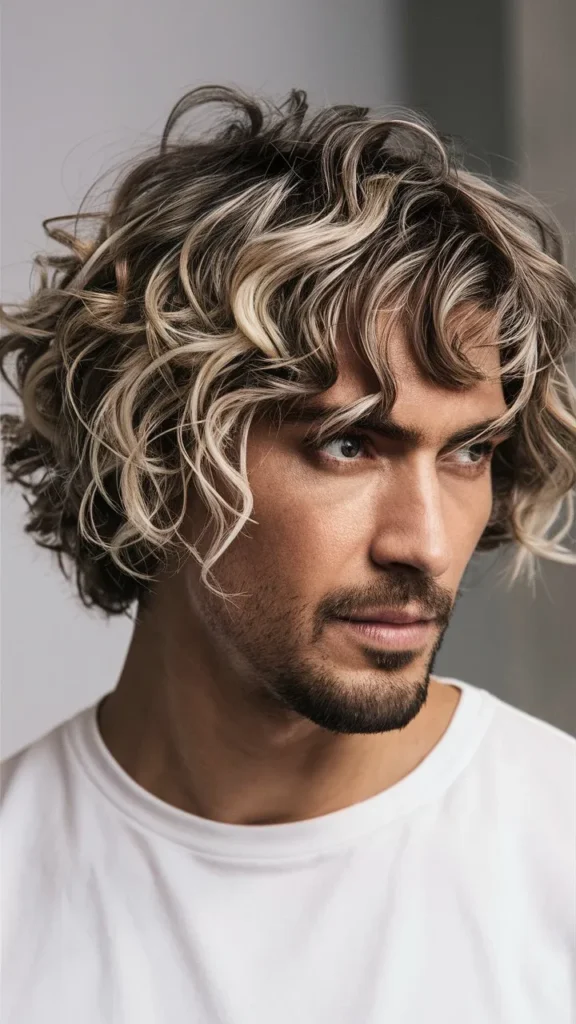 30+ Images of Short Curly Bob Hairstyles with Messy Curls and Wavy Hair for Men