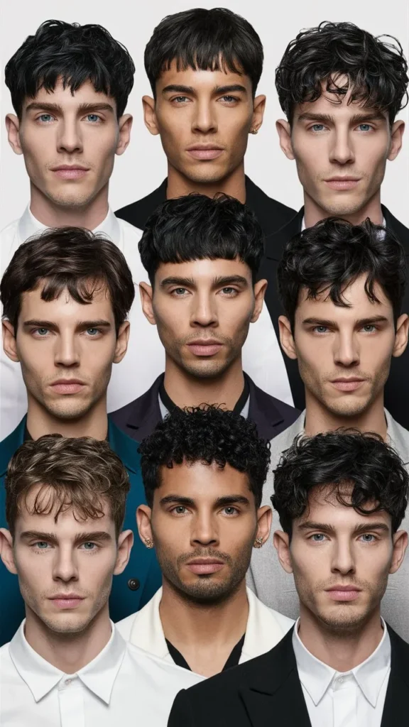 30+ Hairstyles for Men with Curly Hair, Short Wavy Bangs: Trendy Looks to Try