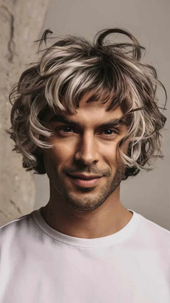 30+ Images of Short Curly Bob Hairstyles with Messy Curls and Wavy Hair for Men