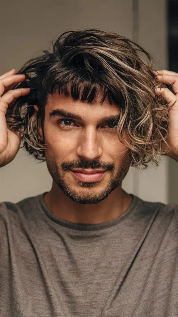 30+ Images of Short Curly Bob Hairstyles with Messy Curls and Wavy Hair for Men