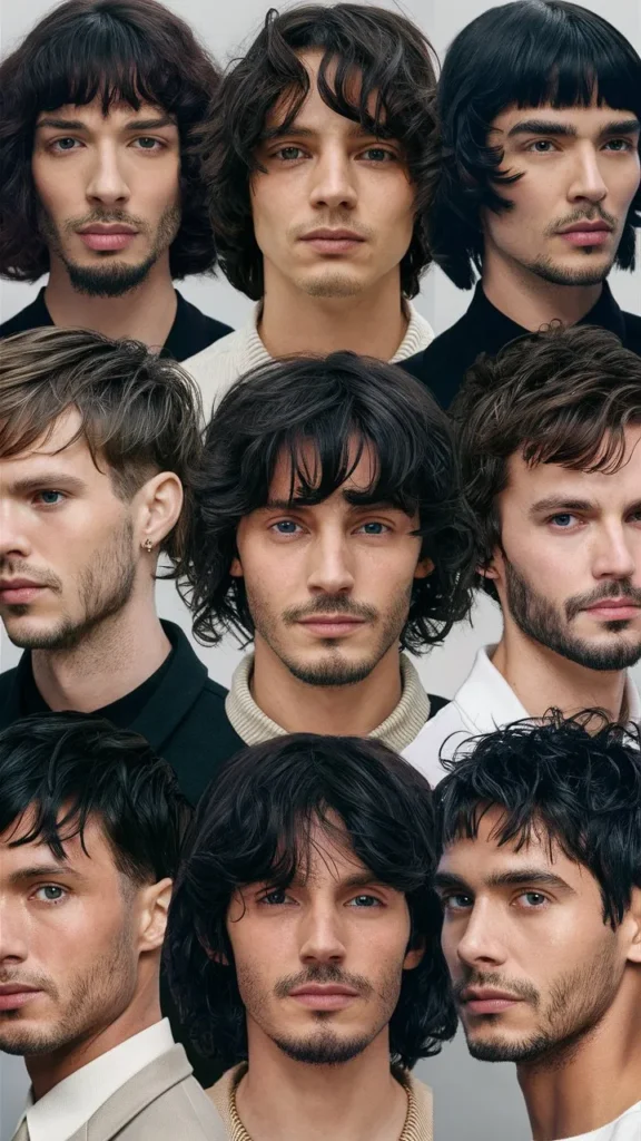 30+ Hairstyles for Men with Curly Hair, Short Wavy Bangs: Trendy Looks to Try