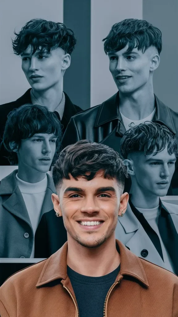 30+ Hairstyles for Men with Curly Hair, Short Wavy Bangs: Trendy Looks to Try