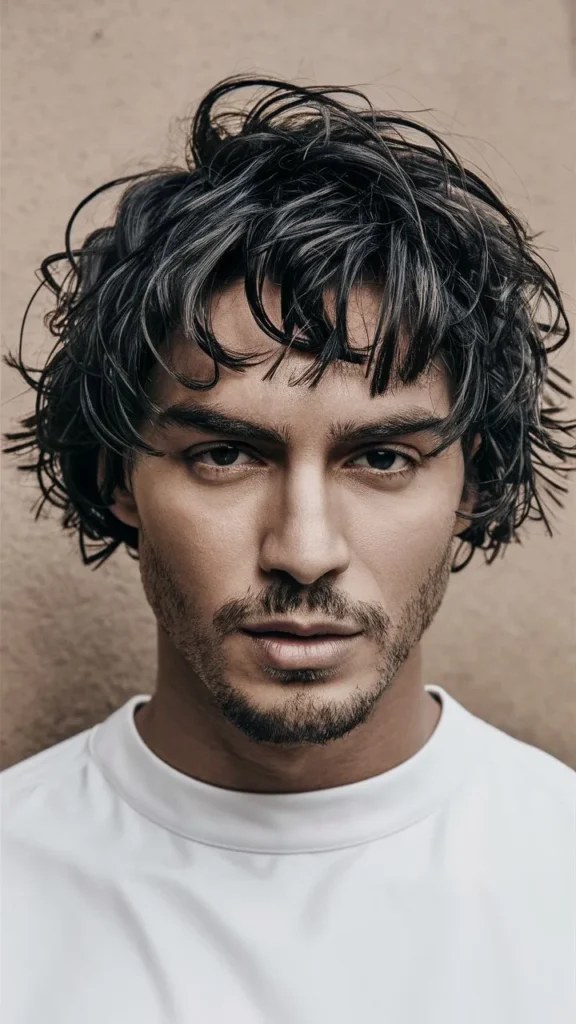 30+ Images of Short Curly Bob Hairstyles with Messy Curls and Wavy Hair for Men