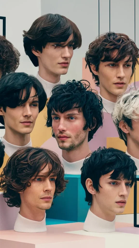 30+ Hairstyles for Men with Curly Hair, Short Wavy Bangs: Trendy Looks to Try